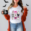 Custom Halloween ghosts pink coquette white T-Shirt