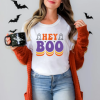 Custom Halloween hey boo white T-Shirts