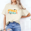 Custom Halloween spooky mama v2 natural T-Shirt new