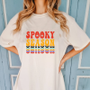 Custom Halloween spooky season v2 white T-Shirts new