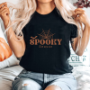 Custom Halloween spooky season v3 black T-Shirt