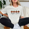 custom halloween pumpkin season white t-shirt new