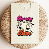 custom halloween spooky babe v4 natural t-shirt new