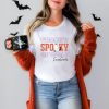 custom halloween spooky season v5 white t-shirts