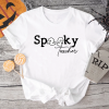 custom halloween spooky teacher white t-shirt new