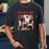 Custom Black Shirt Black Red Thug Life Michael Myers, Scream, Jason, Freddy, It Red Front