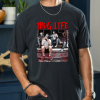 Custom Black Shirt Red Thug life Michael Myers, Jason, Freddy, It Front1