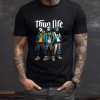 Custom Black Shirt Thug Life Michael Myers, Jason, Scary Movie White