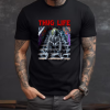 Custom Black T-Shirt Red Thug life Beetlejuice Front