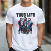 Custom White Shirt Black Thug Life Michael Myers, Jason, Freddy, Chucky, Freddy Red Front