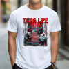 Custom White Shirt Red Thug Life Michael Myers, Jason, Freddy, It Front