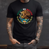 Diseño De Playera Negra Personalizada Aguila Hecho en México Para Hombre Front