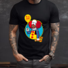 Diseño De Playera Negra Personalizada Halloween Homer IT Para Hombre Front