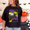 Diseño De Playera Negra Personalizada Halloween Marge Para Mujer