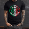 Playera Negra Personalizada Escudo Mexico El Papá Más Chingon Con Estrellas Para Hombre Frente