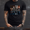 Custom Black T-Shirt Freddy Krueger It Jason Chucky Prision Front