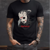 Custom Black T-Shirt Jason Friday The 13TH Front