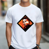 Custom White T-Shirt Rhomb Michael Myers Fire Front