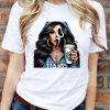 Custom White T-shirt Ghostface SCKS Women Front